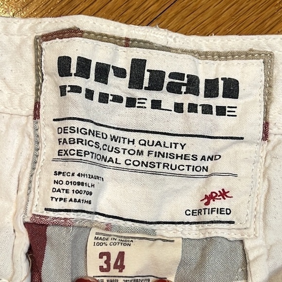 Men’s Urban Pipeline Plaid Shorts size 34 - Picture 6 of 6